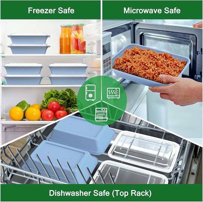 50 Pack 32 oz Meal Prep Containers Reusable - Image 5
