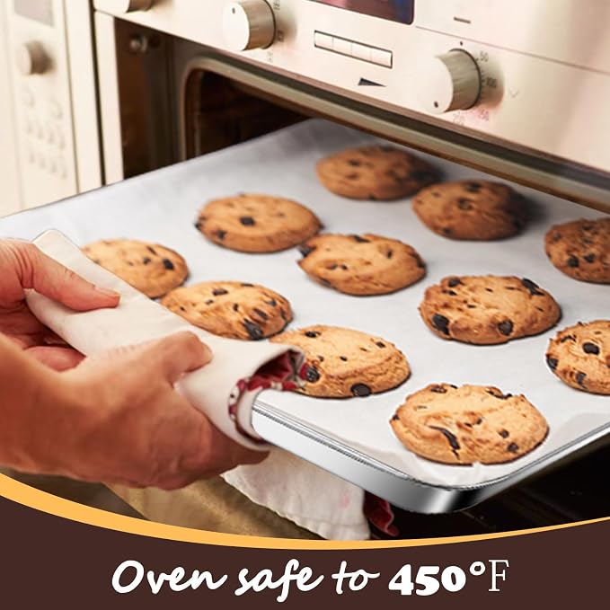 Baking Sheet with Racks Set, Stainless Steel Baking Sheets with Cooling Racks - Image 4