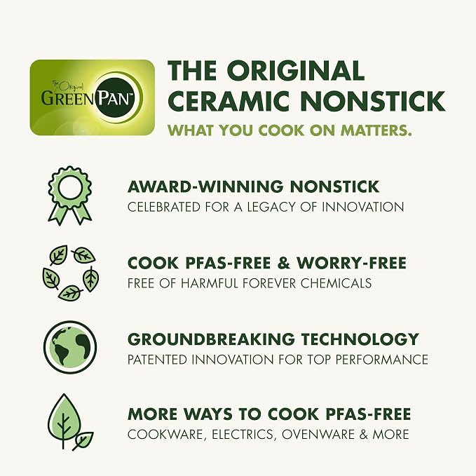 GreenPan Hybrid 9.5” & 11” Nonstick Stainless Steel Frying Pan Set, APEX - Image 10