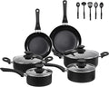 BECIGAR Black Ceramic Pots and Pans Set, Nonstick Pan Pots and Pans Set Non by BecigarCookware