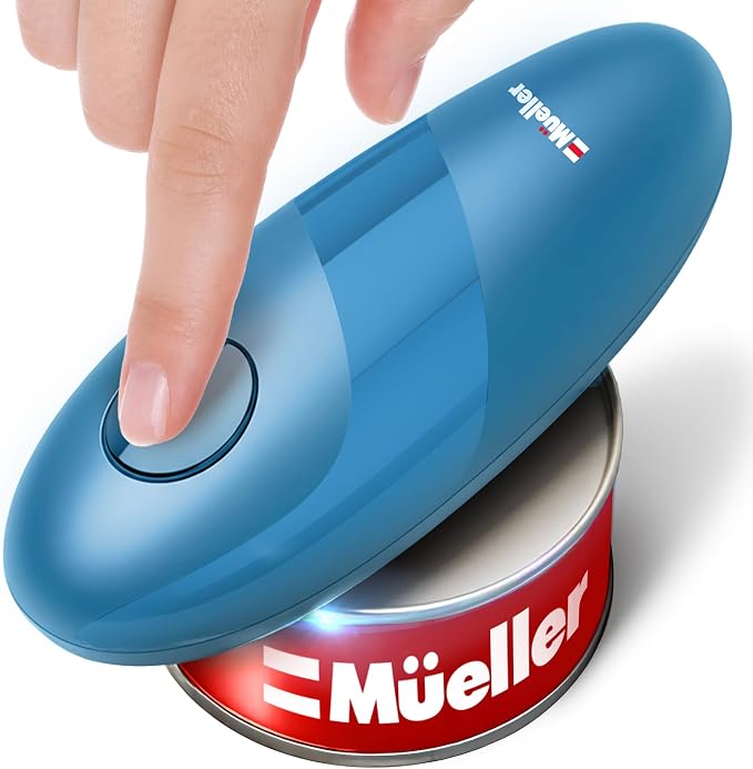 MUELLER HOME SmoothEdge Auto Electric Can Opener – Battery‑Operated One‑Touch w by MUELLERHOME