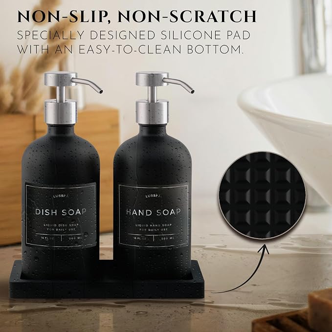 Glass Soap Dispenser Set of 2 - Image 3