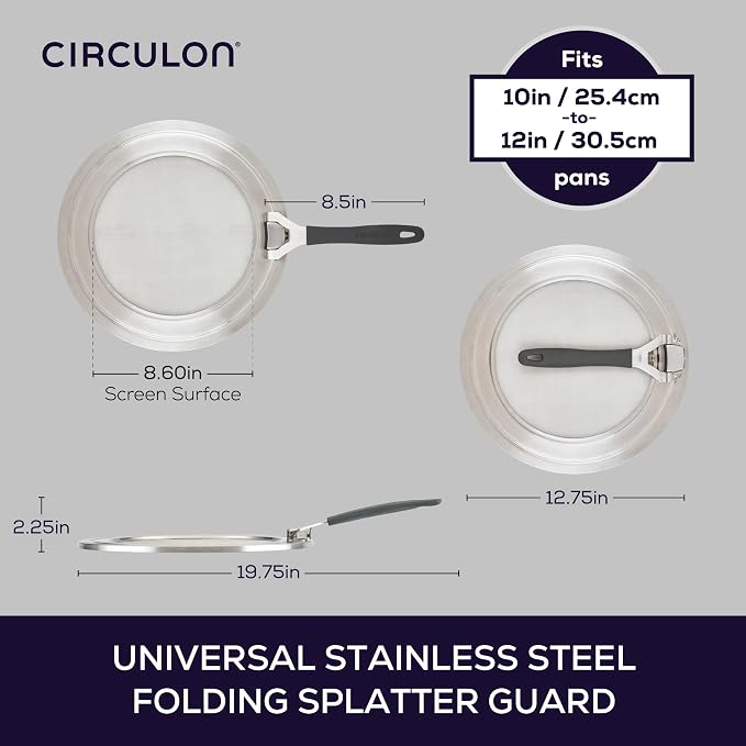 Circulon Tools and Gadgets Universal Splatter Guard Mesh Grease Cover - Image 2