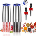Gravity Electric Pepper and Salt Grinder Set, Adjustable Coarseness, Automatic by JOBKIM