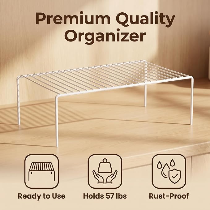 iPEGTOP Kitchen Cabinet Storage Shelf Rack - Image 4