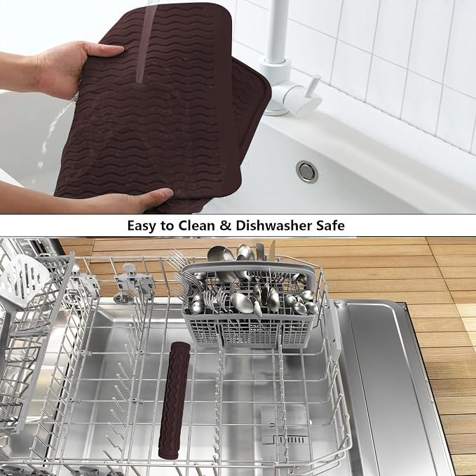 ZLR Silicone Dish Drying Mat & Heat Resistant Trivet - Image 8
