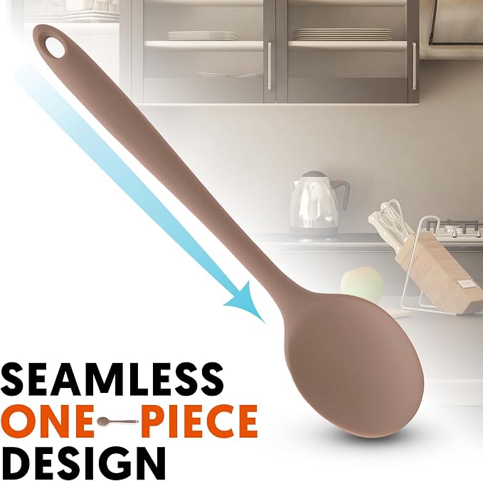 Multi Platinum Silicone Cooking Spoon - Image 4