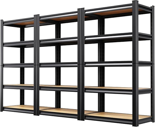 3-Pack 5-Tier Heavy Duty Garage Shelving Units by Unknown