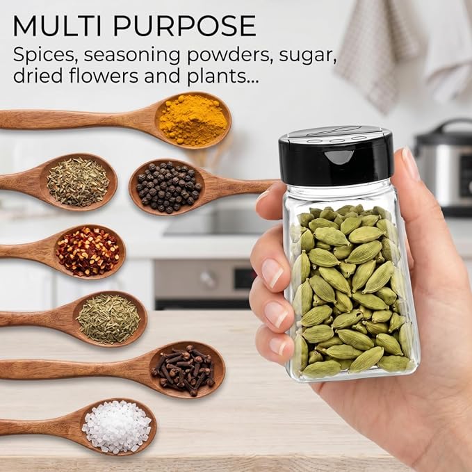 Tebery 24 Pack 9 Oz Plastic Spice Jars - Image 6