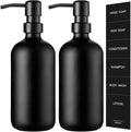 GMISUN Black Soap Dispenser, 2 Pack Matte Black Hand Soap Dispensers Bathroom by GMISUN