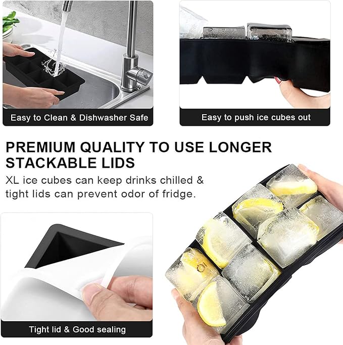 LessMo Ice Cube Tray with Lid - Image 4