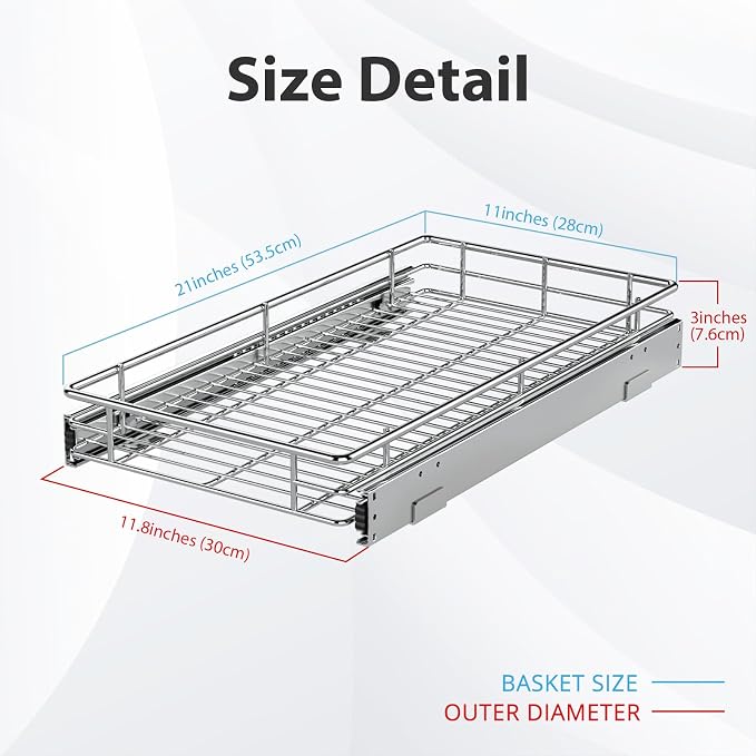 ZOINLIY Pull Out Cabinet Organizer, Versatile Slide Out Kitchen Organizers and - Image 4
