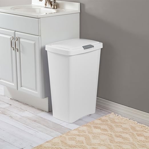 Sterilite 13 Gallon TouchTop Wastebasket Trash Can Garbage Recycle Bin - Image 5