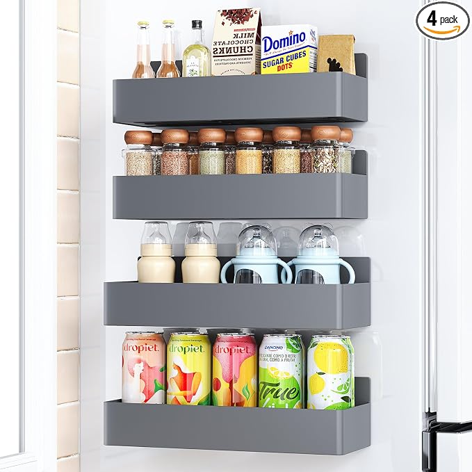 Mystozer Magnetic Spice Rack for Refrigerator, Kitchen Organizer and Storage by Mystozer