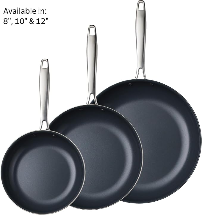 Tramontina Signature 12-Inch Tri-Ply Clad Stainless Steel Large Frying Pan - Image 9