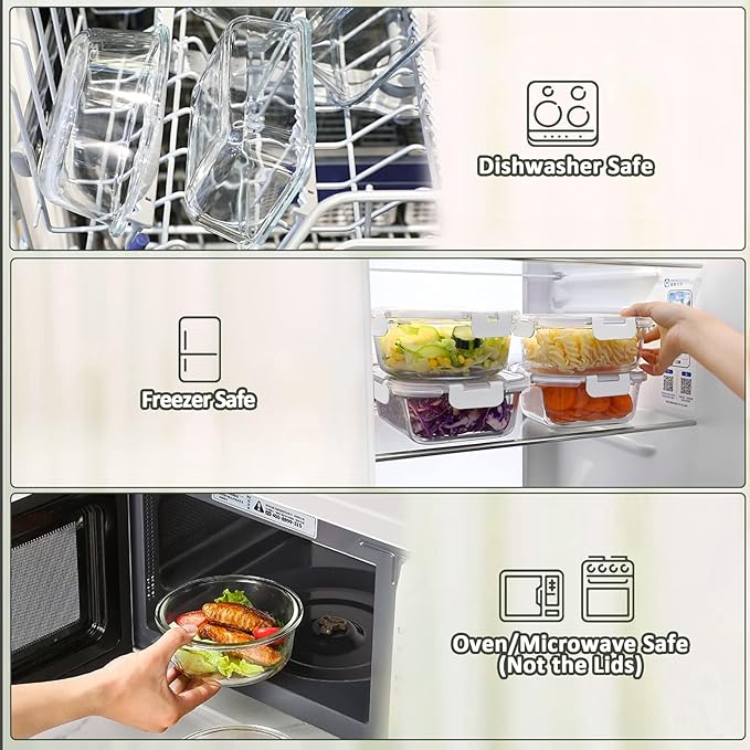 Glass Meal Prep Containers - Image 4