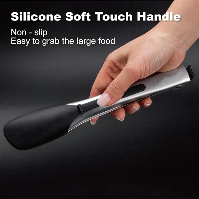 600ºF Heat Resistant Kitchen Tongs, 9.57 inch Tongs - Image 6