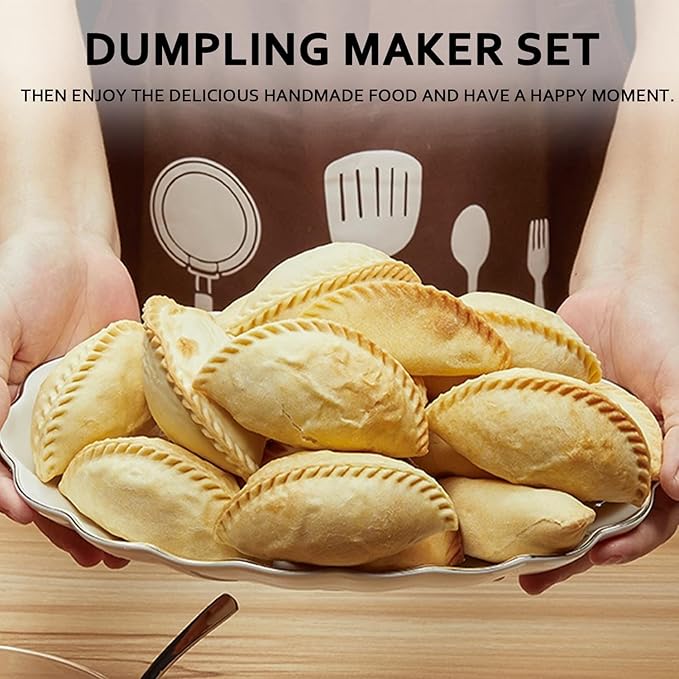 6 Inch Empanada Maker Press, Extra Large Dumpling Maker Set - Image 5