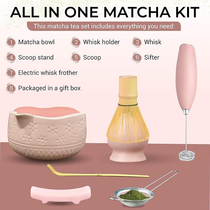 Matcha Whisk Set with Matcha Bowl - Image 2