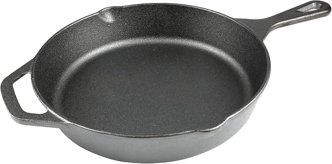 10 Inch Cast Iron Skillet, Pre-Seasoned Frying Pan by isheTao