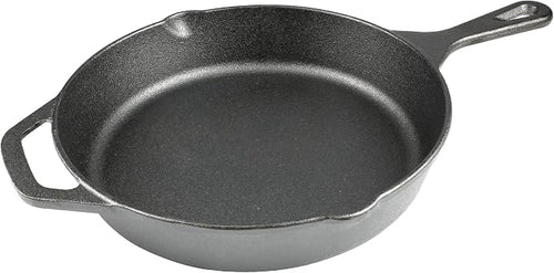 10 Inch Cast Iron Skillet, Pre-Seasoned Frying Pan by isheTao