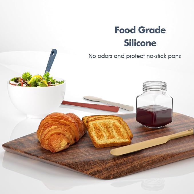 ChefAide 5 Pieces Silicone Spatula Set, Food Grade Rubber Spatula, Upgrade - Image 8