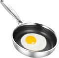 DELARLO Tri-Ply Stainless Steel 5.5 Inch Omelet Pans, Small Frying Pan by DELARLOCOOKWARE