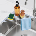 HANZENMA Triangular Sink Rack, Foldable Sink Drying mat, Heat-Resistant by HANZENMA