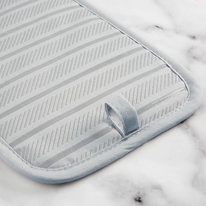 KitchenAid Albany Pot Holder 2-Pack Set, Matte Grey - Image 4