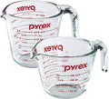 Pyrex Prepware 2-Piece Glass Measuring Set, 1 and 2-Cup, 2 Pack by Pyrex