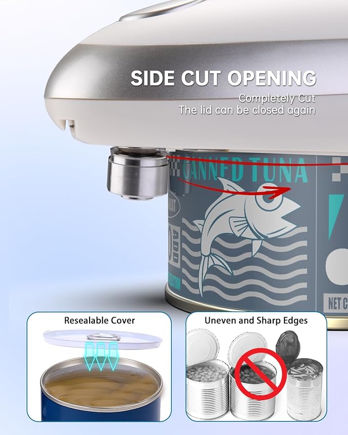 CIRCLE JOY Electric Can Opener, One-Touch Automatic Can Opening - Image 2
