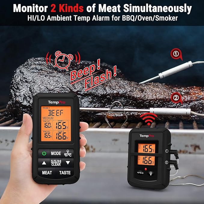 TempPro TP20 500FT Wireless Meat Thermometer - Image 3
