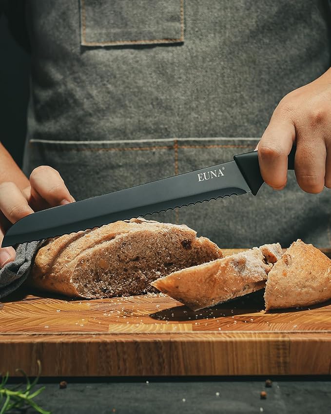 EUNA Kitchen Knife Set, German High-Carbon Stainless Steel Knife Sets - Image 5