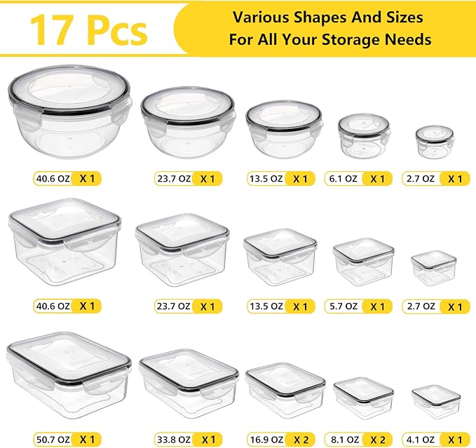 34 PCS Food Storage Container - Image 2