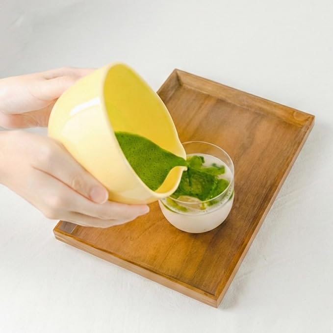 Crafti Ceramic Yellow Matcha Bowl | Golden Hour Butter Yellow | Crafted - Image 4