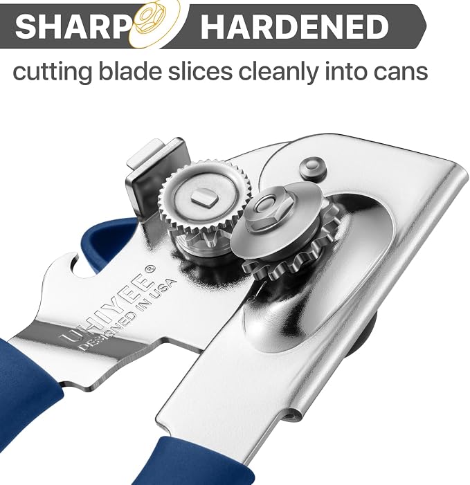 Can Opener Manual Heavy Duty, UHIYEE Hand Held Can Openers - Image 3