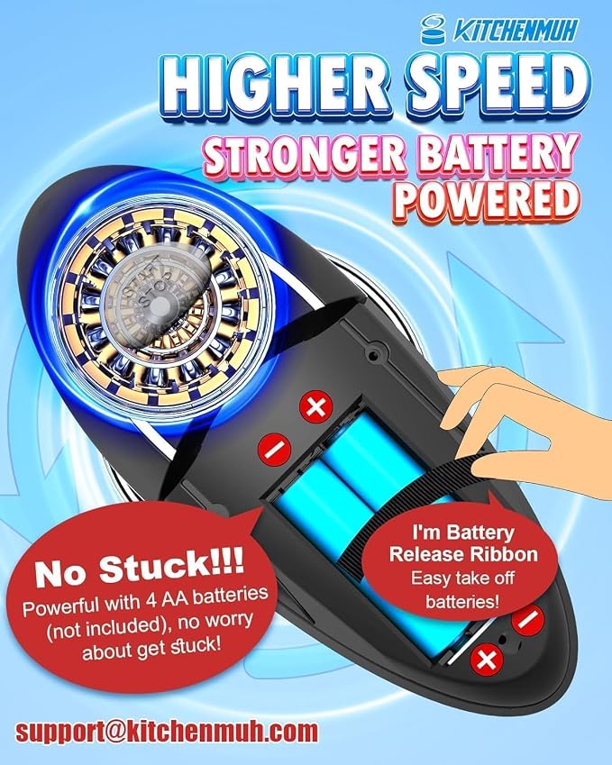 One Touch Electric Can Opener Fits All Can Sizes - Image 5