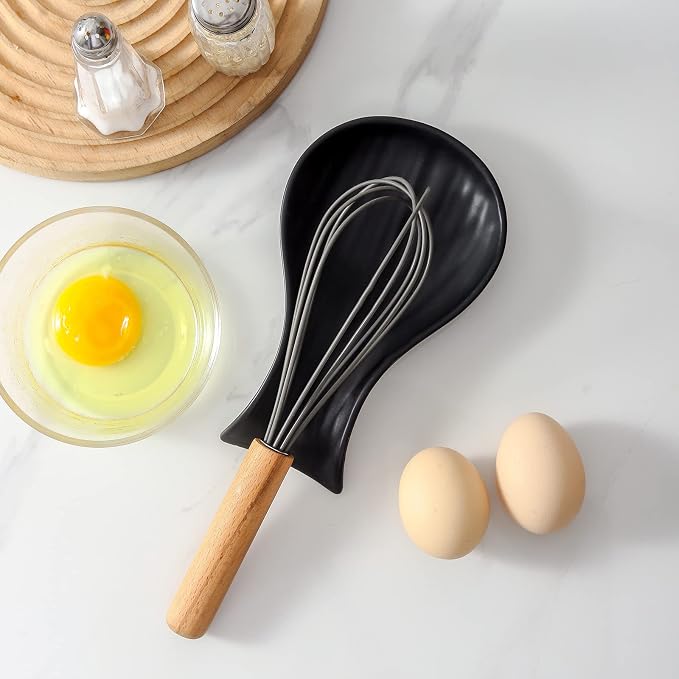 Hasense Porcelain Spoon Rest for Stove Top, 7 Inch Spoon Holder for Ladle - Image 4