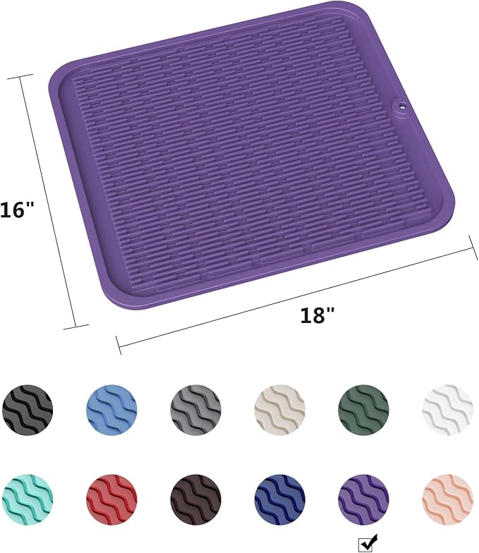 ZLR Large Silicone Dish Drying Mat - Image 6