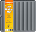 Songrey 18" x 16" Silicone Dish Drying Mat, Kitchen Counter Drying Pad by Unknown