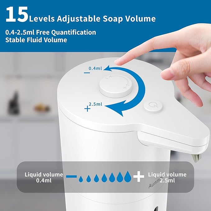 Aunmaon Automatic Soap Dispenser Touchless, Kitchen & Bathroom, Hands-Free - Image 3