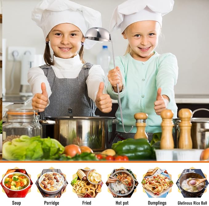 Cunhill 5 Pcs Soup Ladles Stainless Steel Serving Ladles - Image 7
