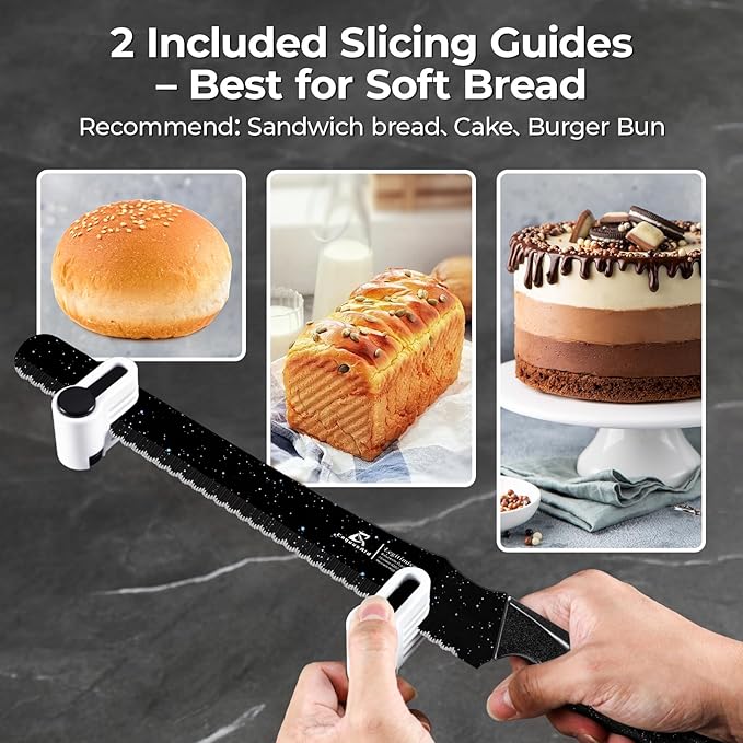 CoquusAid Upgrade Bread Knife for Homemade Bread, World‘s 1st Double Serrated - Image 7