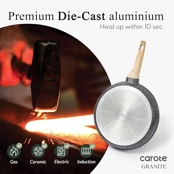 CAROTE 44pcs Pots and Pan Set Nonstick, Cookware Sets, Cooking Set Non Stick - Image 3
