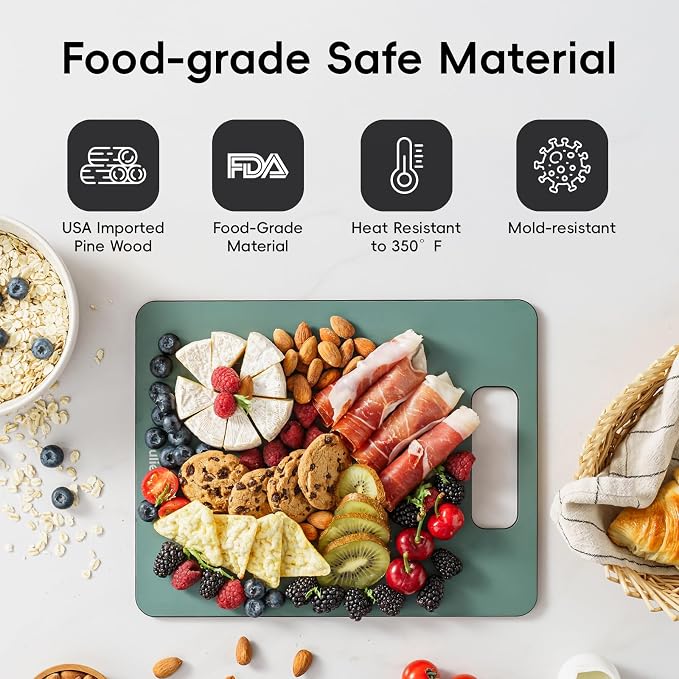 Wood Fiber Cutting Board Set of 2, Dishwasher Safe, Non-Toxic Cutting Board - Image 3