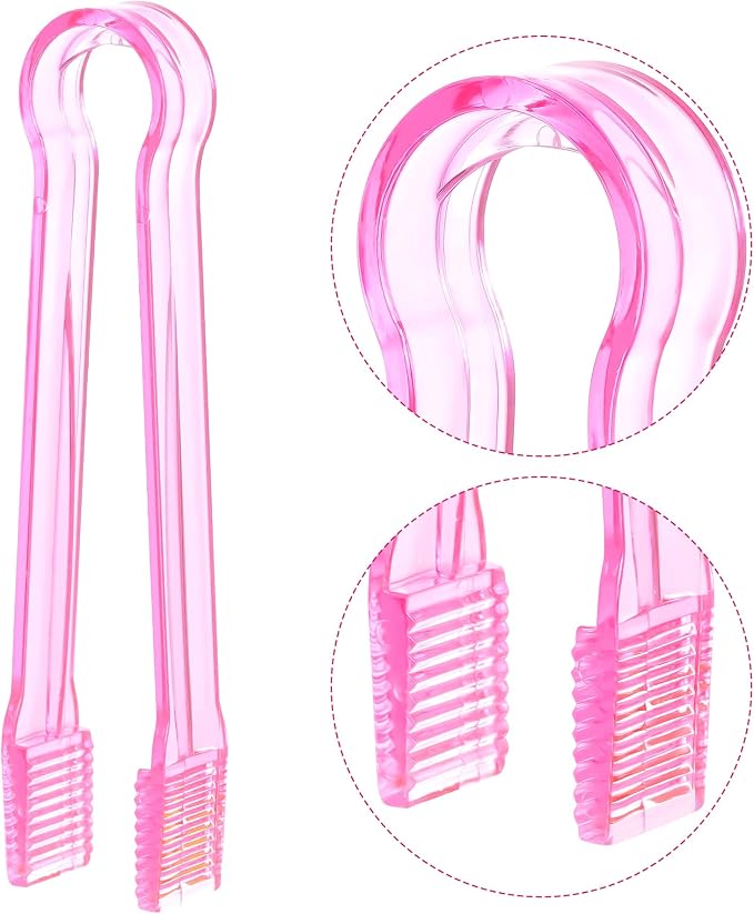 10 Pcs Plastic Buffet Serving Tongs, 6.3 Inches - Image 3