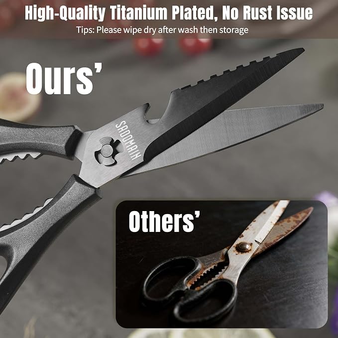3-pack Kitchen Scissors All Purpose, Heavy Duty Kitchen Shears - Image 7