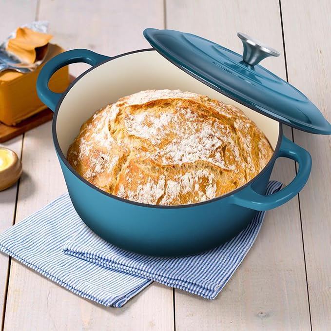 E-far 3 Qt Enameled Cast Iron Dutch Oven - Image 6