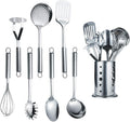Berglander Cooking Utensil Set 8 Piece, Stainless Steel Kitchen Tool Set by Berglander