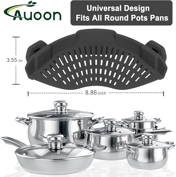 AUOON Clip On Strainer Silicone - Image 2